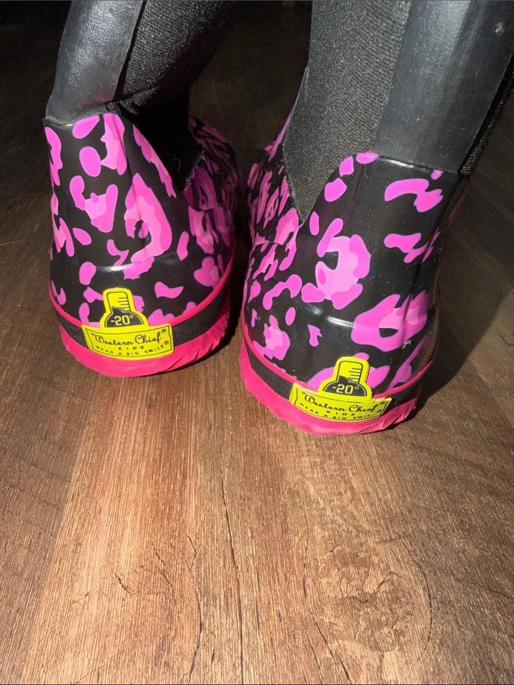 Snow Boots Insulated Winter Waterproof Neoprene Western Chief Pink/Black Leopard